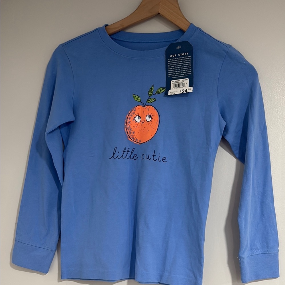 Life Is Good Blue Little Cutie Long Sleeve Tee